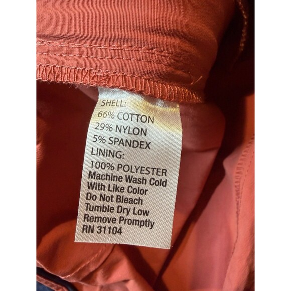 Crown & Ivy Motion Flex Chino Shorts Men's 36 Salmon 7" inseam NWT - Picture 9 of 9